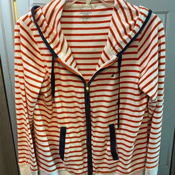 NAUTICA ACTIVEWEAR HOODIE ZIPPER JACKET WOMEN'S SIZE LARGE - Picture 2 of 5
